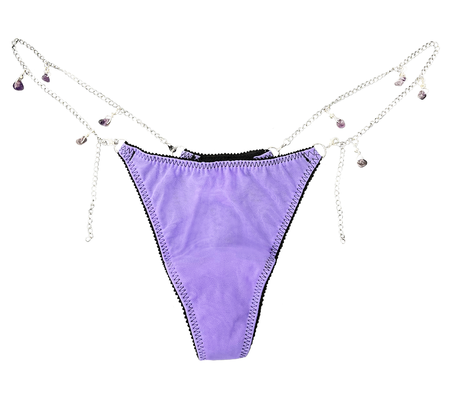 Amethyst Charm Thong