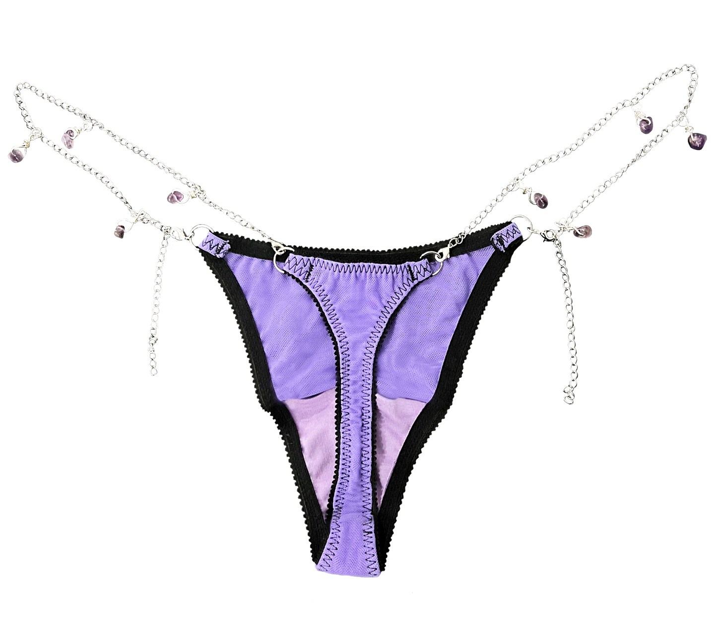 Amethyst Charm Thong